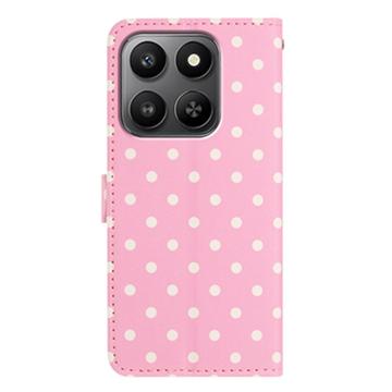 Xiaomi 17 Pung Etui med Prikket Mønster - Pink
