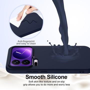 Xiaomi 17 Pro Liquid Silikone Cover - MagSafe Kompatibel - Mørkeblå