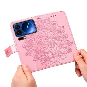 Xiaomi 17 Pro Mandala Series Etui med Pung - Pink
