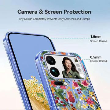 Xiaomi 17 Pro Max TPU-cover med blomstermønster - Liljer