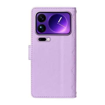 Xiaomi 17 Pro Max Luksus Vatteret Pung - Lilla