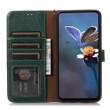 Xiaomi 17 Pro Max Pung læder cover med RFID - grøn