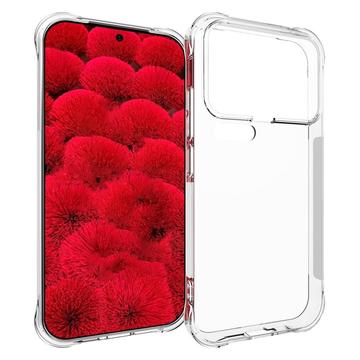 Xiaomi 17 Pro Max Stødsikkert Silikone Cover - Gennemsigtig