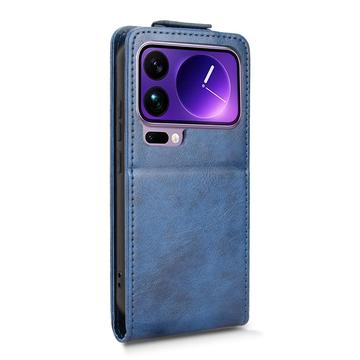 Xiaomi 17 Pro Max lodret flip-etui med stativ - mørkeblå