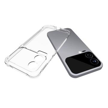 Xiaomi 17 Pro Stødsikkert Silikone Cover - Gennemsigtig