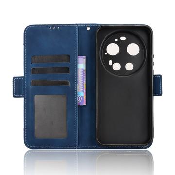 Xiaomi 17 Ultra Kortholder Pung Etui - Blå