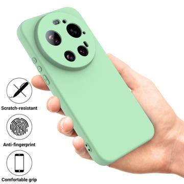 Xiaomi 17 Ultra Flydende silikone cover med håndrem - Grøn