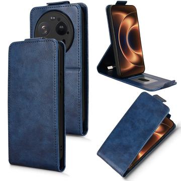 Xiaomi 17 Ultra lodret flip-etui med stativ - mørkeblå