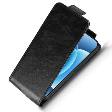 Xiaomi 17 lodret flip-etui med stativ - sort