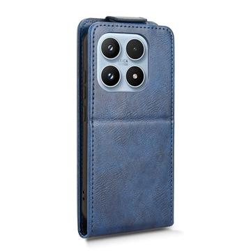 Xiaomi 17 lodret flip-etui med stativ - mørkeblå