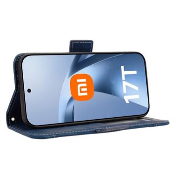 Xiaomi 17T Kortholder Pung Etui - Blå
