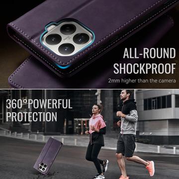Xiaomi 17T Caseme 033 Pung Etui med Kalvemønster og RFID-blokering - Lilla