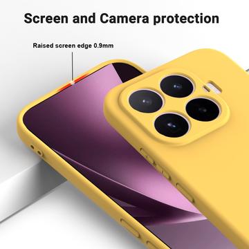 Xiaomi 17T Flydende silikone cover med håndrem - Gul