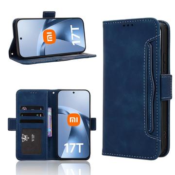 Xiaomi 17T Pro Kortholder Pung Etui - Blå