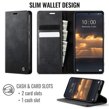 Xiaomi 17T Pro Caseme 033 Pung Etui med Kalvemønster og RFID-blokering - Sort