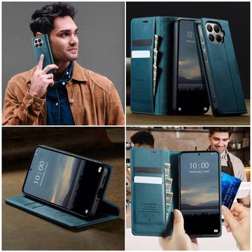 Xiaomi 17T Pro Caseme 033 Pung Etui med Kalvemønster og RFID-blokering - Grøn