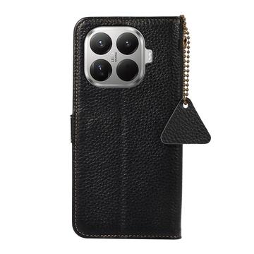 Xiaomi 17T Pung læder cover med RFID - sort
