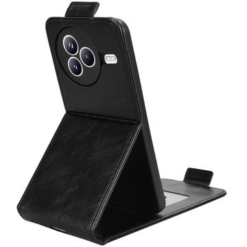 Xiaomi Civi 5 Pro lodret flip-etui med stativ - sort