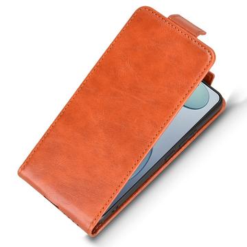 Xiaomi Civi 5 Pro lodret flip-etui med stativ - Brun