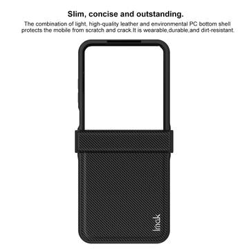 Xiaomi Mix Flip 2 Imak Ruiyi Hybrid Cover - Karbonfiber - Sort