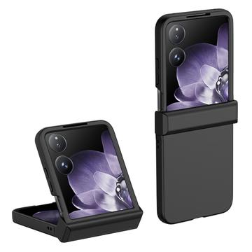 Xiaomi Mix Flip 2 Gummibelagt Plastik Cover - Sort