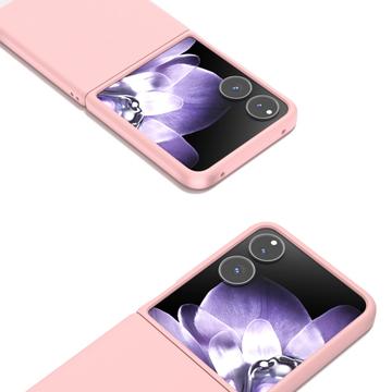 Xiaomi Mix Flip Gummibelagt Plastik Cover - Pink