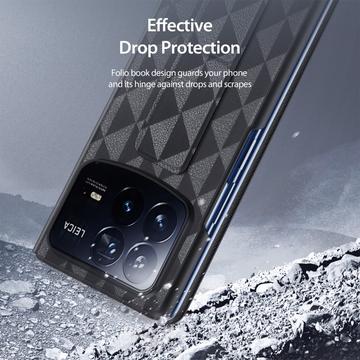 Xiaomi Mix Fold 4 Dux Ducis Fitt Magnetisk Flip Cover - Sort