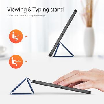 Xiaomi Pad 7S Pro 12.5 Dux Ducis Domo Tri-Fold Smart Folio Cover - Blå
