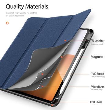 Xiaomi Pad 7S Pro 12.5 Dux Ducis Domo Tri-Fold Smart Folio Cover - Blå