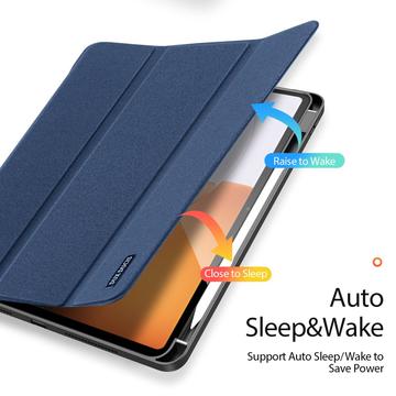 Xiaomi Pad 7S Pro 12.5 Dux Ducis Domo Tri-Fold Smart Folio Cover - Blå
