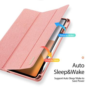 Xiaomi Pad 7S Pro 12.5 Dux Ducis Domo Tri-Fold Smart Folio Cover - Pink