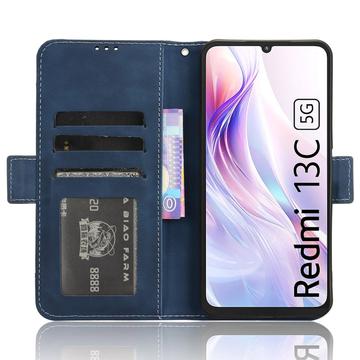 Xiaomi Poco M6/Redmi 13R Pung Cover med Kortholder - Blå