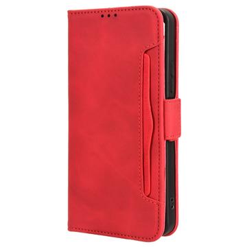 Xiaomi Poco M6/Redmi 13R Pung Cover med Kortholder - Rød