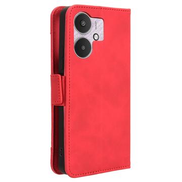 Xiaomi Poco M6/Redmi 13R Pung Cover med Kortholder - Rød