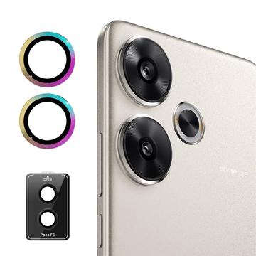 Xiaomi Redmi Turbo 3/Poco F6 Hat Prince Kamera Linse Skærmbeskyttelse Hærdet Glas - Farverig