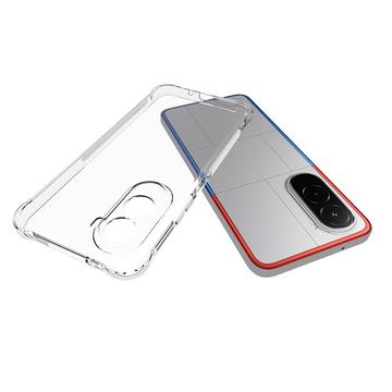 Xiaomi Poco M7 Plus/M7 4G Stødsikkert Silikone Cover - Gennemsigtig