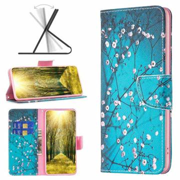 Wonder Series Xiaomi Redmi 10 5G/Note 11E Pung - Hvide Blomster