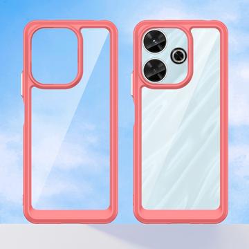 Xiaomi Redmi Note 13R/Redmi 13/Poco M6 4G Anti-Shock Hybrid Cover - Rød