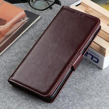 Xiaomi Redmi 13x Pung Etui med Stativ - Brun