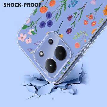 Xiaomi Redmi 15C TPU-cover med blomstermønster - tusindfryd