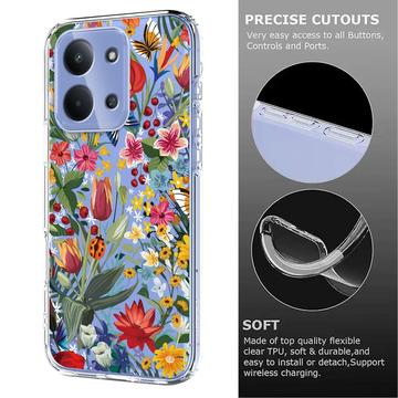 Xiaomi Redmi 15C TPU-cover med blomstermønster - Liljer