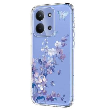 Xiaomi Redmi 15C TPU-cover med blomstermønster - Lilla