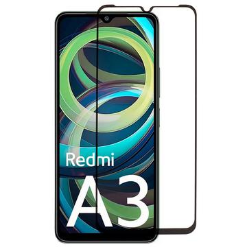 Xiaomi Redmi A3 Skærmbeskyttelse Hærdet Glas - 9H - Full Fit - Sort Kant