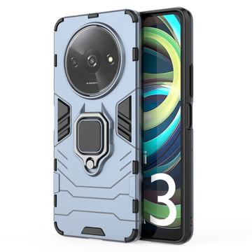 Xiaomi Redmi A3 Hybrid Cover med Ring Holder - Blå