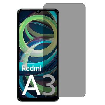 Xiaomi Redmi A3 Privacy Skærmbeskyttelse Hærdet Glas - 9H