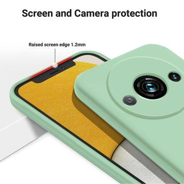 Xiaomi Redmi A3x Liquid Silikone Cover med Strop - Grøn