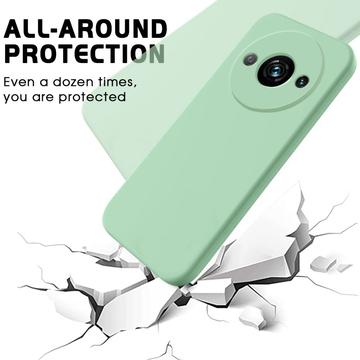 Xiaomi Redmi A3x Liquid Silikone Cover med Strop - Grøn