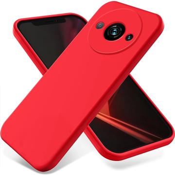Xiaomi Redmi A3x Liquid Silikone Cover med Strop - Rød
