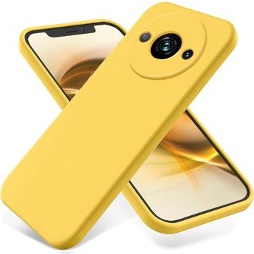 Xiaomi Redmi A3x Liquid Silikone Cover med Strop - Gul