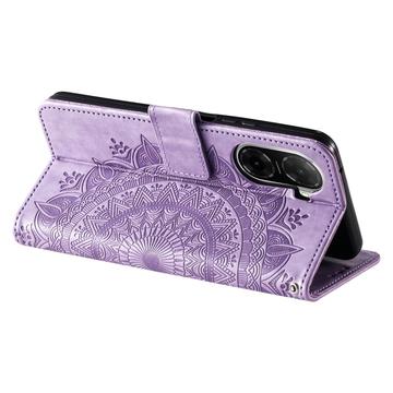Xiaomi Redmi A5 4G/Poco C71 Mandala Series Etui med Pung - Lilla